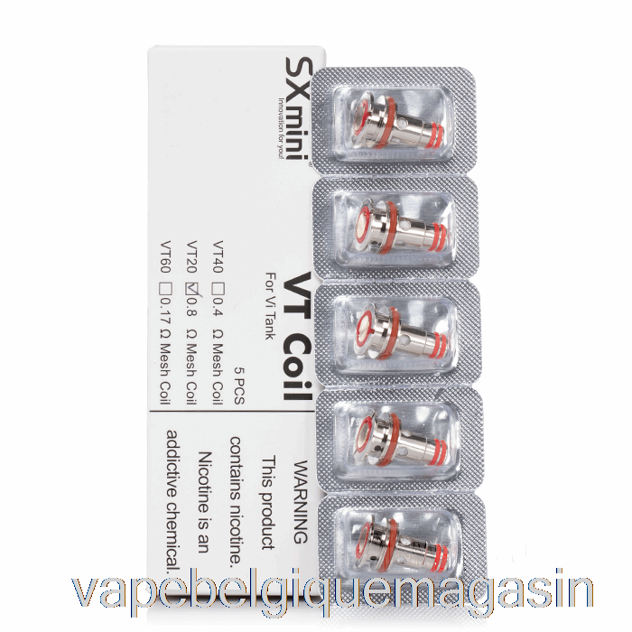 Vape Shop Bruxelles Bobines De Remplacement Yihi Sxmini Vt Bobines 0.8ohm Vt